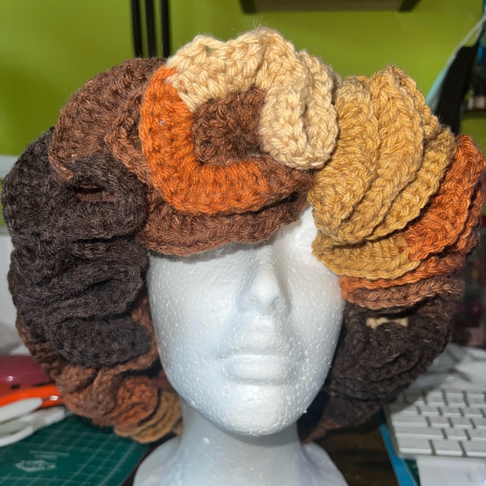 Crochet Ruffle Hat